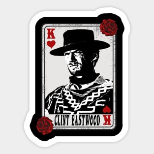 Vintage Card Clint Eastwood Sticker